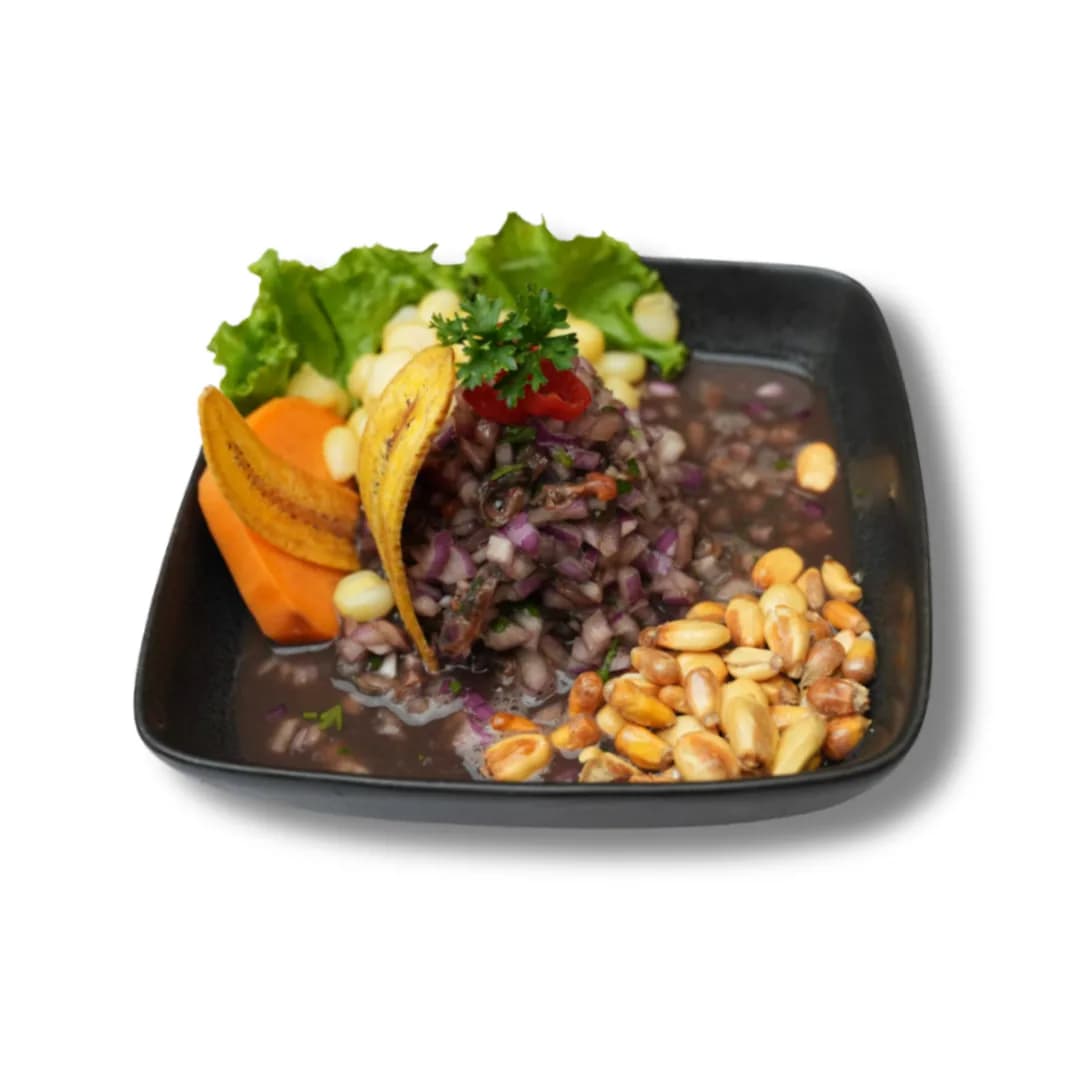 Ceviche de conchas negras