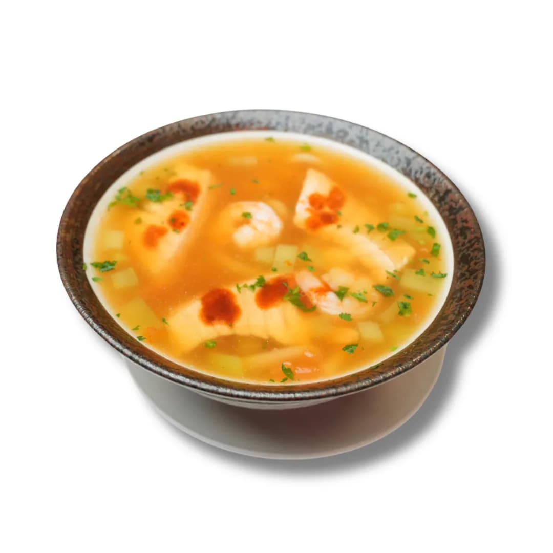 Kimchi seafood udon noodle
